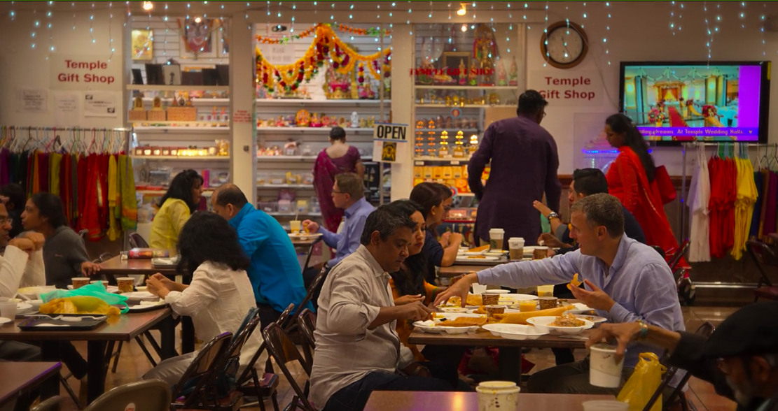 somebody feed phil new york city ganesh temple cafeteria