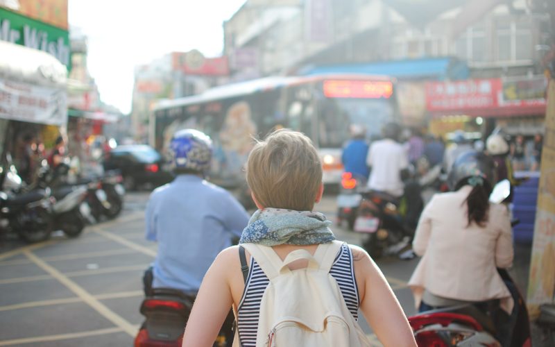 travel backpack city